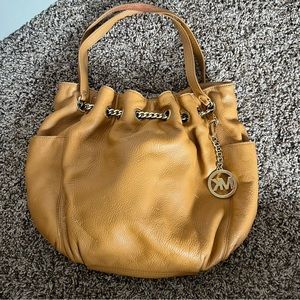 Michael Kors tan shoulder bag